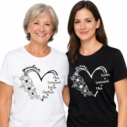 Personalized Mama Shirt with Grandkids Names