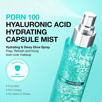 PDRN Collagen Glow Facial Serum Spray, Hydrating Face Mist, 3.38 fl oz