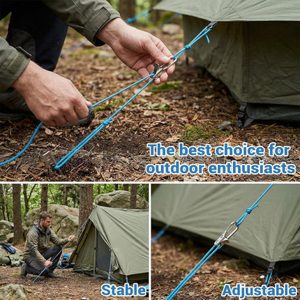 6 Pack Rope with Roller Tensioner for Easy and Secure Tying