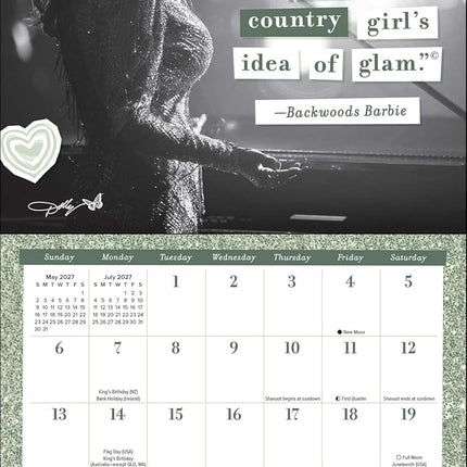 PlaySphere EsferaJuego Dolly Parton: A Musical Legend 2027 Mini Wall Calendar — Toys & Games