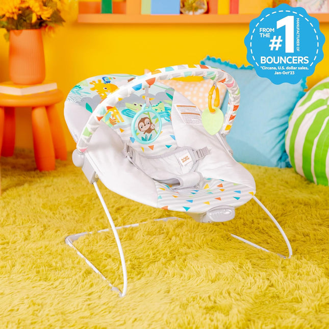 Safari Fun Baby Bouncer Soothing Vibrations Infant Seat
