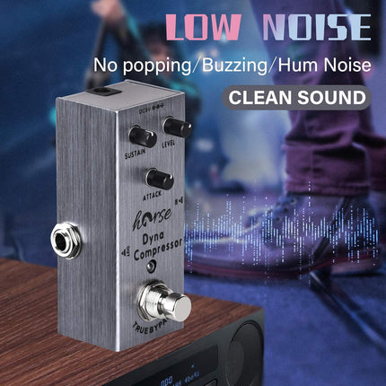 SourceToHome FuenteACasa Compressor Pedal, Horse Electric Guitar Effects Pedals Mini Single Type DC — Home & Lifestyle