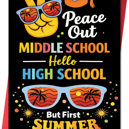 Funny 2026 8th Grade Graduation Card for Teens