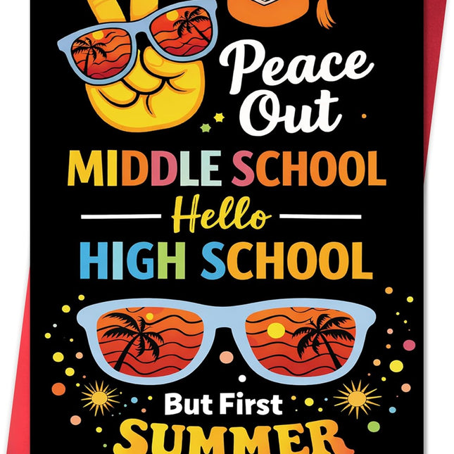 Funny 2026 8th Grade Graduation Card for Teens