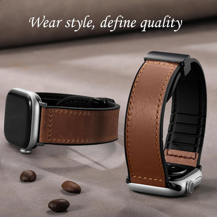 Magnetic Genuine Leather Smartwatch Band