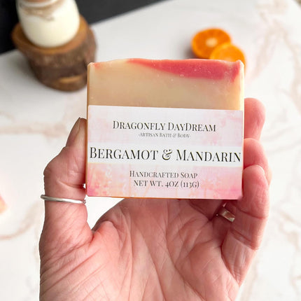 HomeChef ChefDelHogar Bergamot & Mandarin Handmade Artisan Soap Bar (1 Pack)- Refreshing Citrus Scent — Kitchen & Home