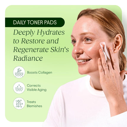 Toning Polish Pads for Dark Spots, Wrinkles & Dull Skin - 100 Count