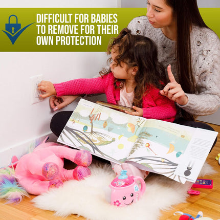 Clear Outlet Covers, 32 Pack for Baby & Toddler Homes