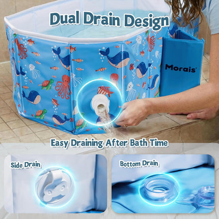 Collapsible Portable Baby Bathtub for 12 Months+