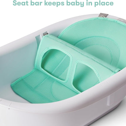 4-in-1 Grow-with-Me Baby Bathtub with Removable Bath Seat and Backrest