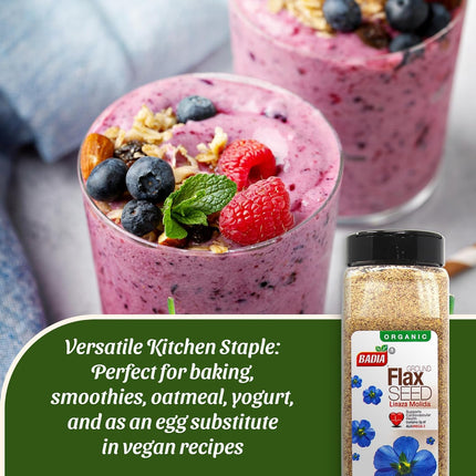 Organic Ground Flax Seed for Kitchen & Pantry