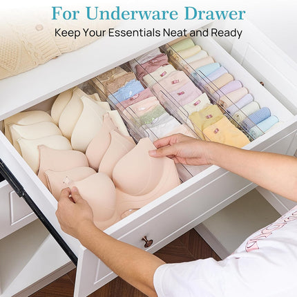12-Pack 4-Inch Drawer Dividers for Clothes and Home