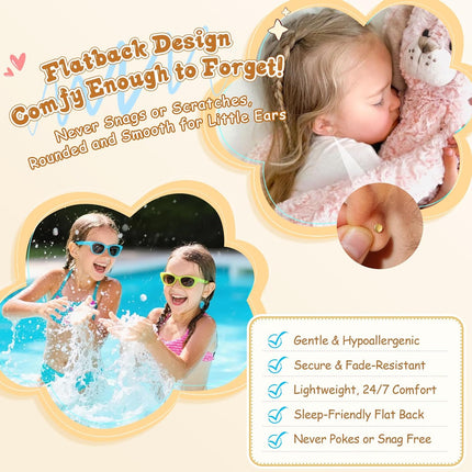 Hypoallergenic Earrings for Baby, Toddler, Kids & Teens