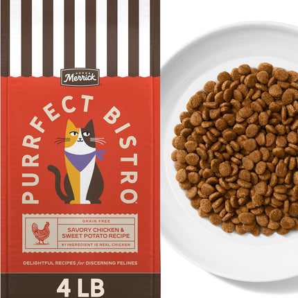 PawHaven RefugioPata Merrick Purrfect Bistro Grain Free Chicken and Sweet Potato Recipe Natural — Pet Supplies