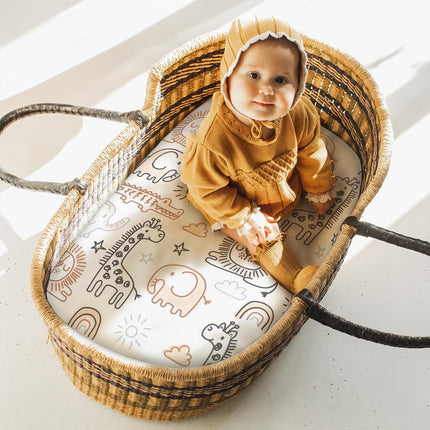 3-Pack Fitted Bassinet Sheets for Baby