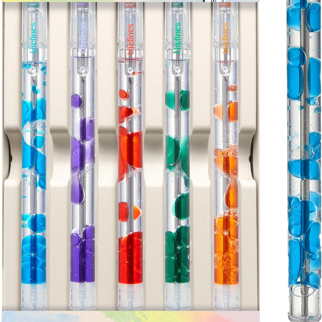 Scented Lava Gel Pen Set, 5-Pack, Multi-Color 0.5mm
