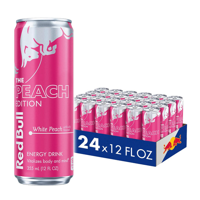 ZenPulse PulsoZen Red Bull Peach Edition Energy Drink, White Peach — Health & Wellness