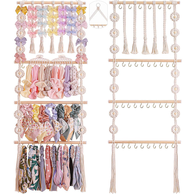 Bow and Hair Accessory Hanging Organizer for Girls