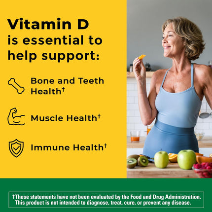 Nature Made Vitamin D3 2000 IU — 250 Softgels, 250-Day Suppl - image 2
