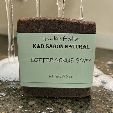 HomeChef ChefDelHogar K&D Coffee Scrub Soap - Natural Exfoliating Bar with Coffee Grounds & Kaolin — Kitchen & Home