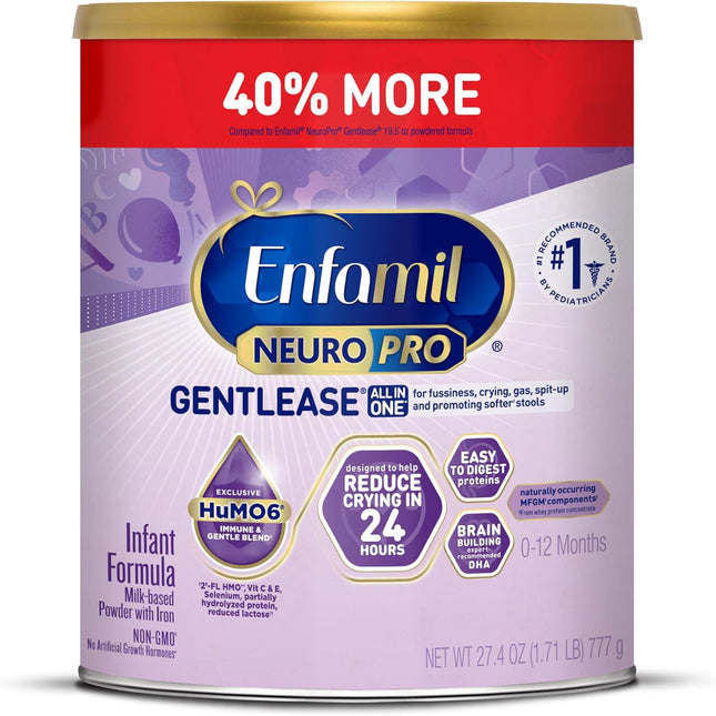 Gentle NeuroPro Infant Formula Powder, 27.4 Oz Can