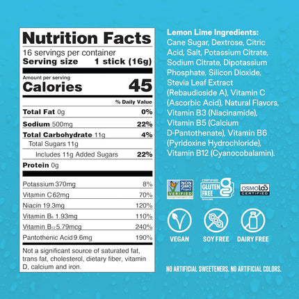 Liquid IV - vitamins and electrolytes nutrition facts