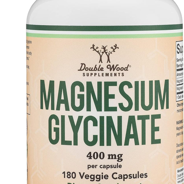 Magnesium Glycinate supplement bottle for sleep support and muscle recovery