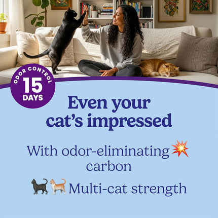 Odor Shield Multi-Cat Clumping Clay Cat Litter, Low Dust, 14 lb