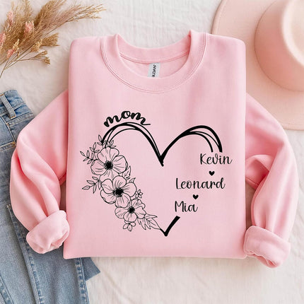 Personalized Mama Shirt with Grandkids Names