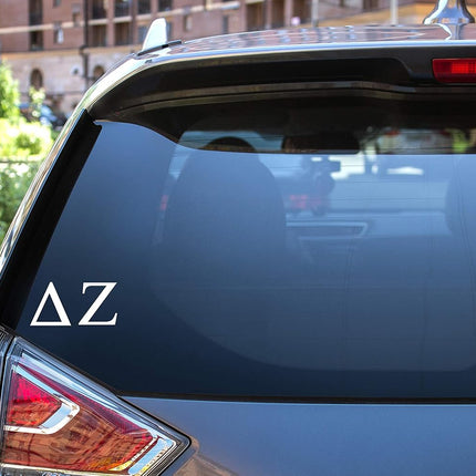 White Greek Sorority Sticker Decal, 2.5 Inches Tall