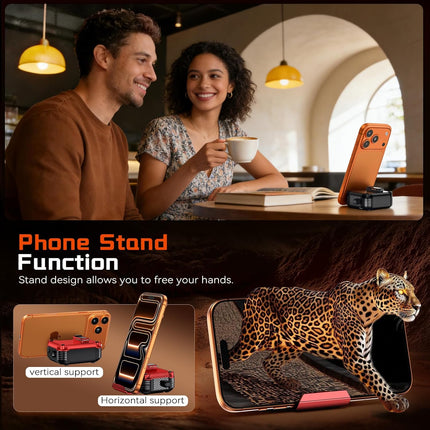 Secure Lock Case with Phone Stand for Pro 3 Earbuds - Black
