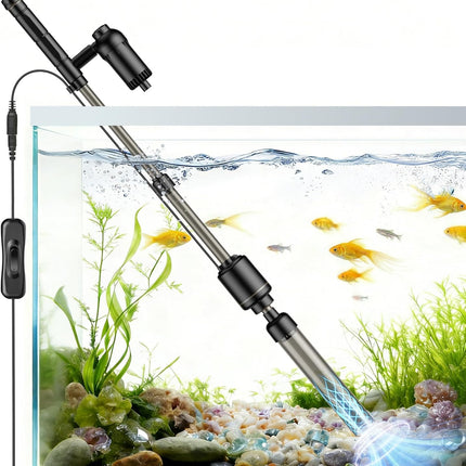 PawHaven RefugioPata AKKEE Aquarium Vacuum Gravel Cleaner, 18W Electric Fish Tank Cleaner Vacuum — Pet Supplies