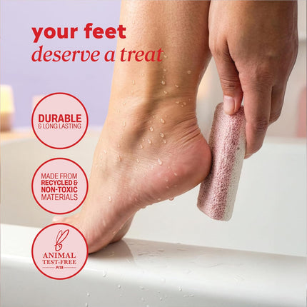Double Sided Siliglass Pumice Stone Callus Remover, 2 Pack