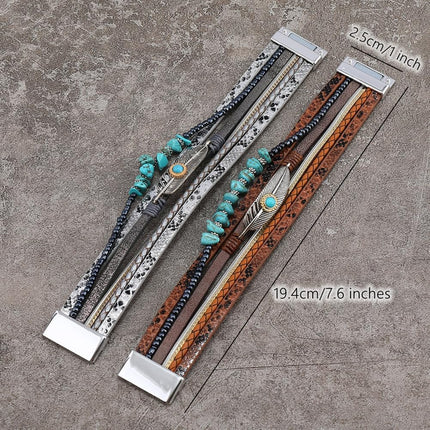 SourceToHome FuenteACasa Turquoise Bracelet for Women, Boho Western Bracelet for Turquoise Jewelry — Home & Lifestyle