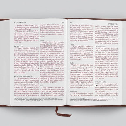 ESV Giant Print Bible, Red Letter (Deep Brown)