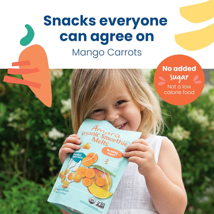 Mango Carrot Organic Smoothie Melts for Babies & Toddlers