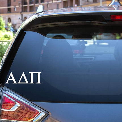 Alpha Delta Pi Greek Sorority White Sticker Decal, 2.5 Inches