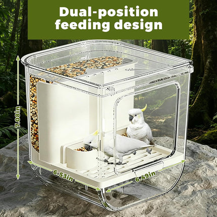 HomeChef ChefDelHogar Bird Feeder for Cage, Automatic Bird Feeder, Multifunctional Parrot Seed — Kitchen & Home