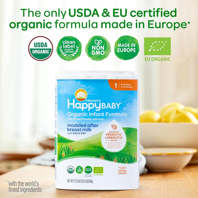 Organic Stage 1 Baby Formula, 22.9 oz