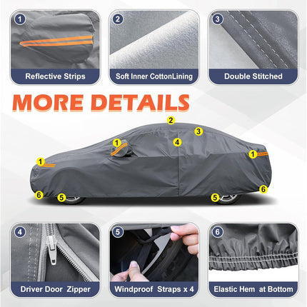 All-Weather 3 Series Car Cover - Waterproof Heavy Duty Custom Fit