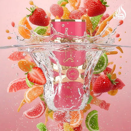 Yara Candy Eau de Parfum - Vanilla, Fruity, Citrus & Floral Fragrance for Women, 3.40 oz / 100 ml