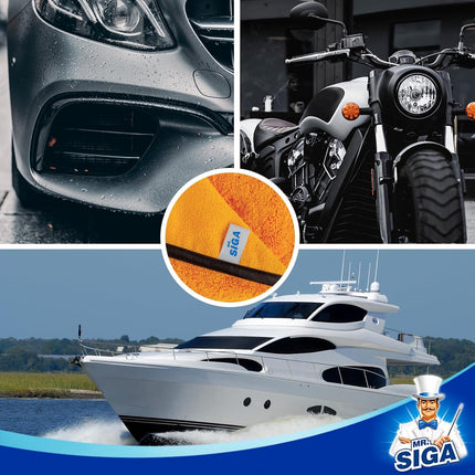 DriveForge ForjaRuta MR.SIGA Professional Premium Microfiber Towels for Cars — Auto & Moto