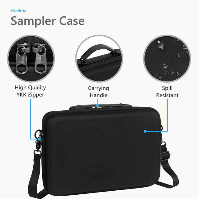 Black Hard Shell Travel Case for Compatible Portable Groovebox and Audio Sampler
