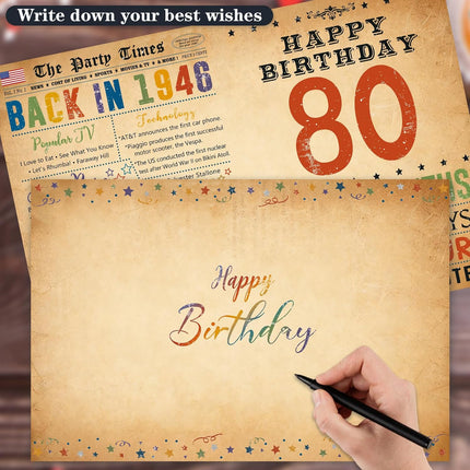 80th Birthday Card Gift, Back in 1946