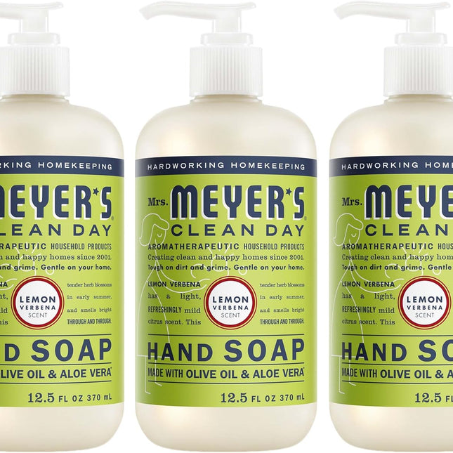 Lemon Verbena Liquid Hand Soap, 12.5 Fl Oz Bottle - 3 Pack