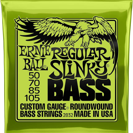 Regular Slinky Nickel Wound Bass Guitar Strings, 50-105 Gauge