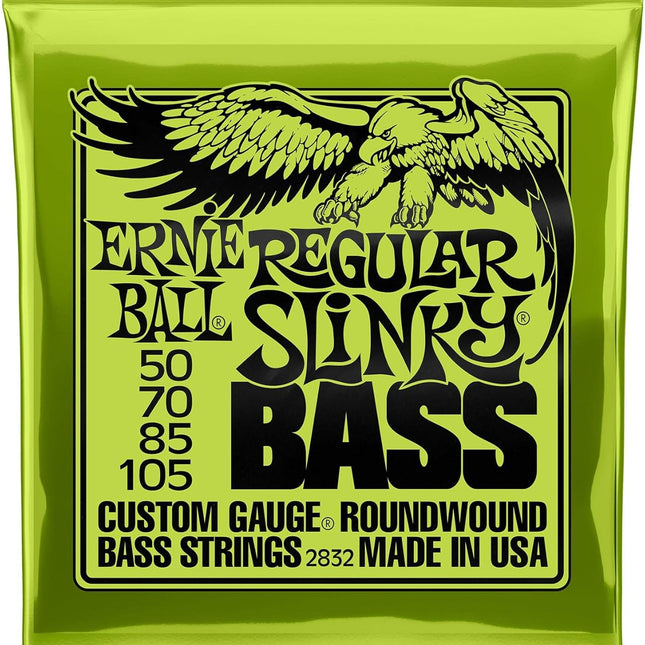 Regular Slinky Nickel Wound Bass Guitar Strings, 50-105 Gauge