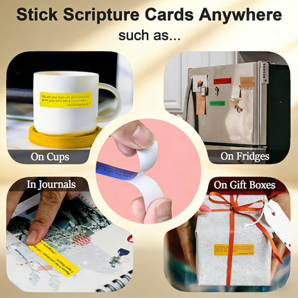Bible Verse Jar with 108 Stickable Scripture Cards
