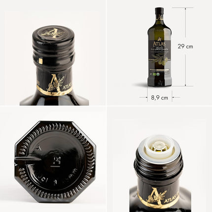 Atlas 1 LT Cold Press Extra Virgin Olive Oil with Polyphenol Rich from Morocco