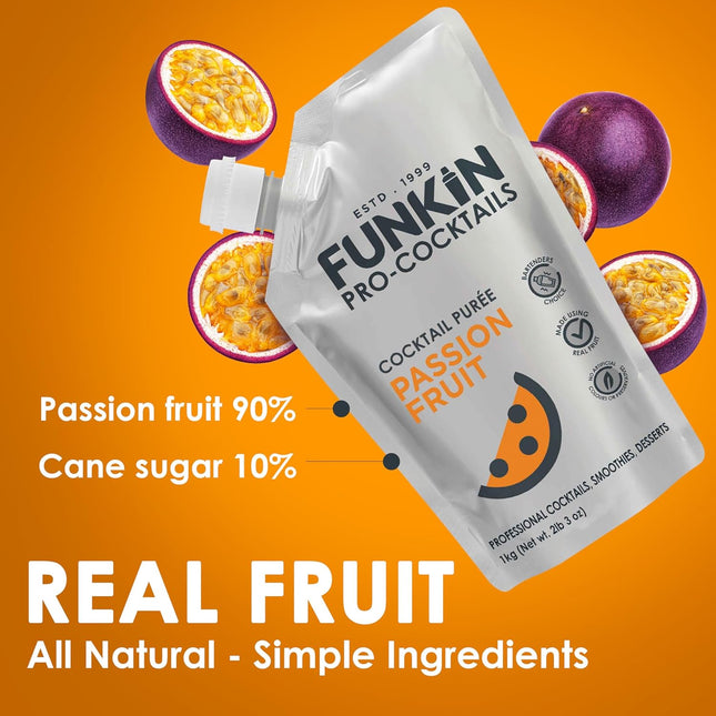 Passion Fruit Puree Natural Mixer, 2.2 lbs